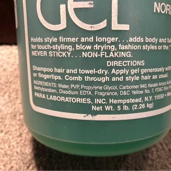 Queen Helene Professional Hair Styling Gel, NORMAL, Green 5lbs / 80oz - Picture 2 of 9